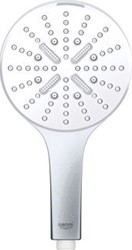 GROHE RAINSHOWER SMARTACTIVE HANDDOUCHE 130MM 8.5L/MIN 3 STRAALSOORTEN ANTIKALKSYSTEEM DOUCHESLANG KUNSTSTOF WIT 26574LS0