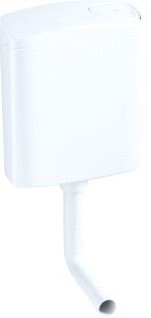 WISA 300 OPBOUWSPOELRESERVOIR WIT (BXDXH) 338X134X420MM POSITIE RESERVOIR LAAG BEDIENING DRUKKNOP SPOELRESERVOIR KUNSTSTOF SPOELING ONDERBREEKBAAR WATERAANSLUITING LINKS WATERAANSLUITIN 8050427701