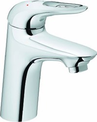 GROHE EUROSTYLE WASTAFELMENGKRAAN S-SIZE ES PO WASTE EENGREEPS 1-GATS 163MM HOOGTE 110MM UITLOOP VAST CHROOM 23930003