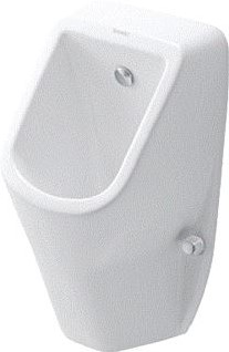 DURAVIT D-CODE URINOIR WIT HOOGGLANS RIMLESS SPROEIKOP HYGIENEGLAZE MIK-VLIEG INCL. MONTAGEMATERIAAL 0829302007