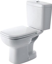 DURAVIT D-CODE STAAND TOILET VOOR COMBINATIE 650 MM WIT HOOGGLANS DIEPSPOELER HALF OPEN HYGIENEGLAZE VOOR OP TOILET GEMONTEERDE STORTBAK 0 L / 6 L AFVOER: VERTICAAL 21110120002