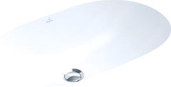 VILLEROY & BOCH O.NOVO KERAMISCHE WASTAFEL 530X320MM OVAAL ONDERBOUW GECOAT WIT 416250R1