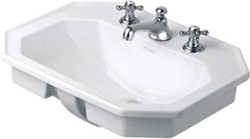 DURAVIT 1930 OPBOUWWASTAFEL 58X47CM WIT 0476580000