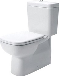 DURAVIT D-CODE STAAND TOILET VOOR COMBINATIE 650 MM WIT HOOGGLANS DIEPSPOELER HALF OPEN VOOR OP TOILET GEMONTEERDE STORTBAK 0 L / 6 L PK 21180900002