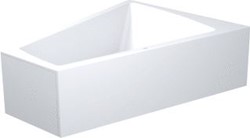 DURAVIT PAIOVA KUNSTSTOF BAD ACRYL AFGESCHUIND RECHTS MET AANGEVORMD PANEEL 180X140X46CM MET FRAME WIT 700269000000000