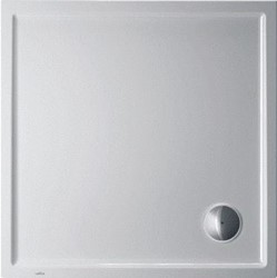DURAVIT STARCK SLIMLINE DOUCHEBAK VIERKANT 80X80X4.5CM ZONDER POTEN WIT 720114000000000