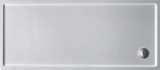DURAVIT STARCK SLIMLINE DOUCHEBAK RECHTHOEKIG 170X75X6CM ZONDER POTEN WIT 720132000000000