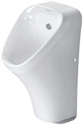 DURAVIT DURASTYLE ELEKTRISCH URINOIR WIT HOOGGLANS ACCU-AANSLUITING RIMLESS SPROEIKOP INCL. MONTAGEMATERIAAL WONDERGLISS 28063100001