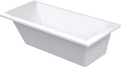 DURAVIT STARCK BAD 1700X800 MM KLEUR BINNENKANT WIT INBOUWVERSIE ACRYL RECHTHOEKIG MET 1 SCHUINE ZIJDE OVERLOOP 700336000000000