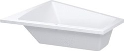 DURAVIT PAIOVA BAD 1700X1300 MM KLEUR BINNENKANT WIT INBOUWVERSIE ACRYL TRAPEZIUMVORMIG MET 1 SCHUINE ZIJDE OVERLOOP 700214000000000