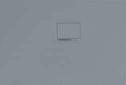 VILLEROY & BOCH SQUARO INFINITY DOUCHEBAK HOEKINBOUW RECHTS TEGEN DE WAND 1100 X 750 X 40MM GRIJS UDQ1175SQI2RV-3S