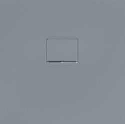 VILLEROY & BOCH SQUARO INFINITY DOUCHEBAK ALLEEN AFSLUITENDE INBOUW 800 X 800 X 40MM GRIJS UDQ8080SQI1IV-3S