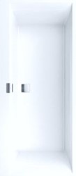 VILLEROY & BOCH SQUARO EDGE 12 RECHTHOEKIG BAD MET WHIRLPOOLSYSTEEM SPECIAL COMBIPOOL ACTIVE (AP) INCLUSIEF WATERTOEVOER 1700 X 750 MM WHITE ALPINE UAP170SQE2B2V01