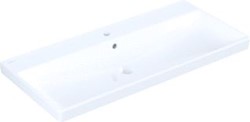 VILLEROY & BOCH AVENTO MEUBELWASTAFEL 3-GATS ARMATUUR MID KRAANGAT DOORG OVERLOOP 1000 X 470MM (BXD) APLINE WIT KERAMIEKPLUS 4156A5R1