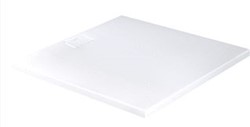 DURAVIT STONETTO DOUCHEBAK 1200X1200 MM WIT MAT VLOERGELIJK HALFINBOUW OPSTAAND GEGOTEN POLYMEER DUROCAST ULTRARESIST RECHTHOEKIG 720169380000000
