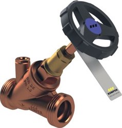 KEMPER WESER STOPKRAAN MET STOP 1/4 BUITENDRAAD DN32 SILICONENVRIJ 1732G032LF