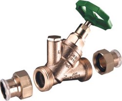 KEMPER STANDARD STOPKRAAN ZONDER AFTAPPER INCLUSIEF MAPRESS-KOPPELINGSET DN40/42MM 17420042VT