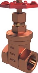 KEMPER SCHUIFAFSLUITER BRONS/MESSING BINNENDRAAD DN32 2000003200