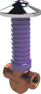 KEMPER ETA-THERM REGELAFSLUITER REGELBEREIK 56-58°C BINNENDRAAD DN15 5400201500