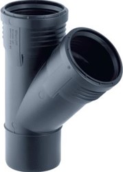 GEBERIT SILENT-PP T-STUK 45GR D=110MM D1=110MM 390.535.14.1