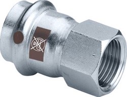 VIEGA TEMPONOX OVERGANGSKOPPELING MET SC 15 X 1/2 RVS / BLANK 811747