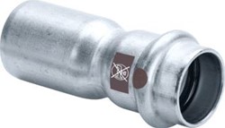 VIEGA TEMPONOX VERLOOPSTUK MET SC 42 X 28 RVS / BLANK 809447
