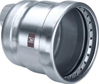 VIEGA TEMPONOX EINDKAP MET SC 76,1 X 3/4 RVS / BLANK 812034