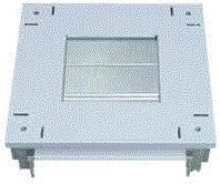 LEGRAND BOVEN- EN ONDERZIJDE XL³ 4000 METAAL R7035 MET SOKKEL R7004 VOOR AANBOUWMODULES B475 D975 INCL.KABELINVOERPLAAT 020503