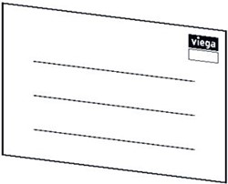 VIEGA STICKER 90 X 60 KUNSTSTOF / DIVERSEN 814304