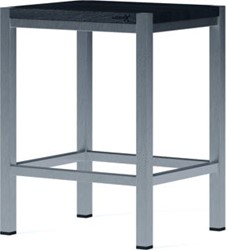 LOOOX WOODEN STOOL 35X30X45 CM EIKEN BLACK GEB. RVS WSTOOLBLRVS