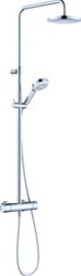 KLUDI SDIVE DUAL SHOWER DOUCHESYSTEEM MET DOUCHEKRAAN THERMOSTATISCH MET 3 STRAALSOORTEN CHROOM 6807905-00