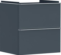 HANSGROHE XELU Q MEUBEL DIAMOND MATT GREY 580/475 MET 2 LADES WASTAFEL 54024000