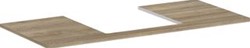 HANSGROHE WASTAFELBLAD XELU Q MET 1 GAT IN HET MIDDEN VOOR EEN WASTAFEL VAN 450 MM 1180X550MM NATUURLIJK EIKEN 54096230