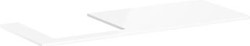 HANSGROHE WASTAFELBLAD XELU Q MET 1 GAT LINKS VOOR WASTAFEL VAN 450 MM 1360X550MM GLANZEND WIT 54097050