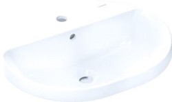 HANSGROHE XUNIVA U OPBOUW WASTAFEL 550/450 MET KRAANGAT EN OVERLOOP 60161450