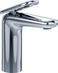 VILLEROY & BOCH ANTAO EENGREEPS WASTAFELKRAAN MET PUSH-OPEN AFVOERGARNITUUR CHROME TVW11100300061