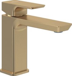 VILLEROY & BOCH SUBWAY 3.0 EENGREEPS WASTAFELKRAAN ZONDER PUSH-OPEN AFVOERGARNITUUR BRUSHED GOLD TVW11200300076