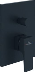 VILLEROY & BOCH ARCHITECTURA SQUARE EENGREEPS INBOUWKRAAN MATT BLACK TVS125003000K5
