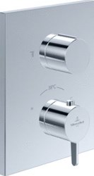 VILLEROY & BOCH CONUM INBOUWTHERMOSTAAT MET TWEEWEG STOPKRAAN CHROME TVS12700200061