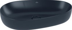 VILLEROY & BOCH ANTAO OPZETWASTAFEL 650 X 400 X 146 MM PURE BLACK CERAMICPLUS ZONDER OVERLOOP 4A7465R7