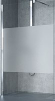 NOVELLINI GIADA H INLOOPDOUCHE (97 CM VERSTELBAAR T/M 98,5 CM) SATIN BAND GLAS WIT PROFIEL GIADAH100-44A
