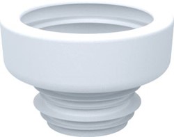WISA NKS CLOSETAANSLUITSTUK RECHT KUNSTSTOF WIT LENGTE 84MM UITWENDIGE AANSLUITDIAMETER 64 80MM UITWENDIGE BUISDIAMETER AANSLUITING 100MM STEEKMAAT 41MM 7000121940