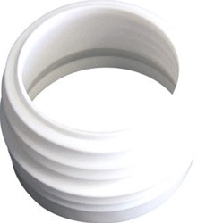 WISA CLOSETAANSLUITSTUK RECHT KUNSTSTOF WIT LENGTE 71MM UITWENDIGE AANSLUITDIAMETER 88 96MM UITWENDIGE BUISDIAMETER AANSLUITING 100MM STEEKMAAT 45MM 7011120310