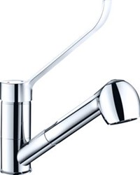DELABIE WASTAFELMENGKRAAN CHROOM 1-GATS KRAANG 2211LBEL