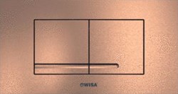 WISA XT BEDIENINGSPANEEL TOILET MECH. BEDIENINGSPLAAT KANTOS DF 20.8X11.1CM KUNSTSTOF GEBORSTELD KOPER 8050418735