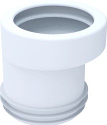 WISA NKS CLOSETAANSLUITSTUK RECHT KUNSTSTOF WIT LENGTE 120MM UITWENDIGE AANSLUITDIAMETER 100 110MM KOMO-KEUR UITWENDIGE BUISDIAMETER AANSLUITING 100MM EXCENTRISCH SPRONG 12.5MM STEEKMAA 7000119910