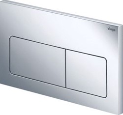 VIEGA LIFE 5 BEDIENINGSPLAAT VOOR PREVISTA HANDMATIGE SPOELBEDIENING VAN VOREN OF BOVEN DUBBELE SPOELTECHNIEK VERCHROOMD 773717