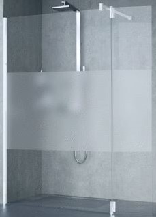 NOVELLINI GIADA HA DRAAIDEEL VOOR INLOOPDOUCHE 37CM SATIN BAND GLAS ZWART MAT PROFIEL GIADAHA37S-44H