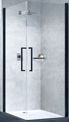 NOVELLINI YOUNG HOEKINSTAP DRAAIDEUR 1-DELIG GLASDIKTE 6MM 89/91X200CM MAT WIT/HELDER Y22G891U