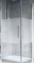 NOVELLINI YOUNG PLUS 2G DOUCHECABINE VIERKANT MET 2 DRAAIDEUREN (77 CM VERSTELBAAR T/M 79 CM) X 200 CM  YPLUS2G77-1H